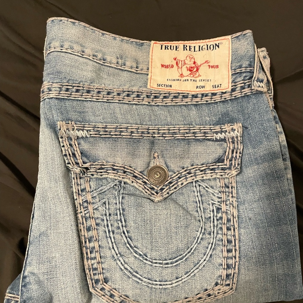 True Religion Light Blue Denim Jeans